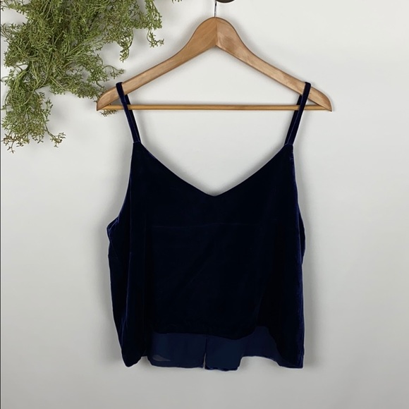 NEW Madewell Velvet Button-Down Cami Top Size 12 - Picture 8 of 8